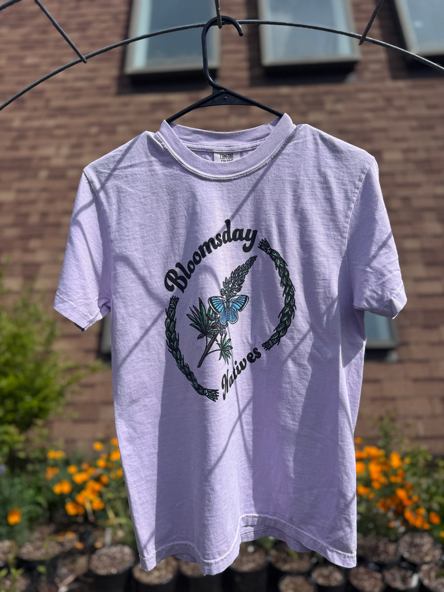 Bloomday Fender's Blue Butterfly Tee - Lavender