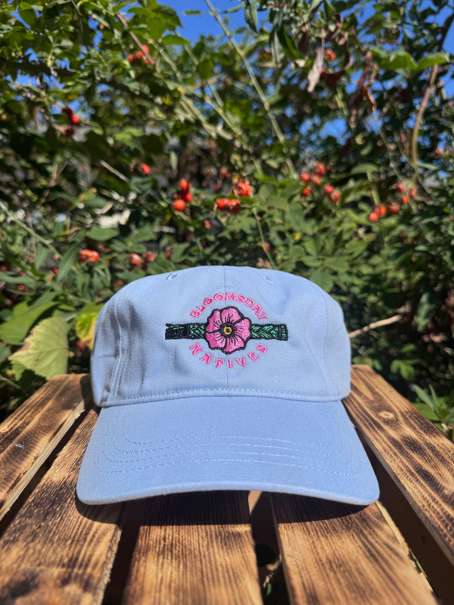 Bloomsday Nootka Rose Hat - Light Blue