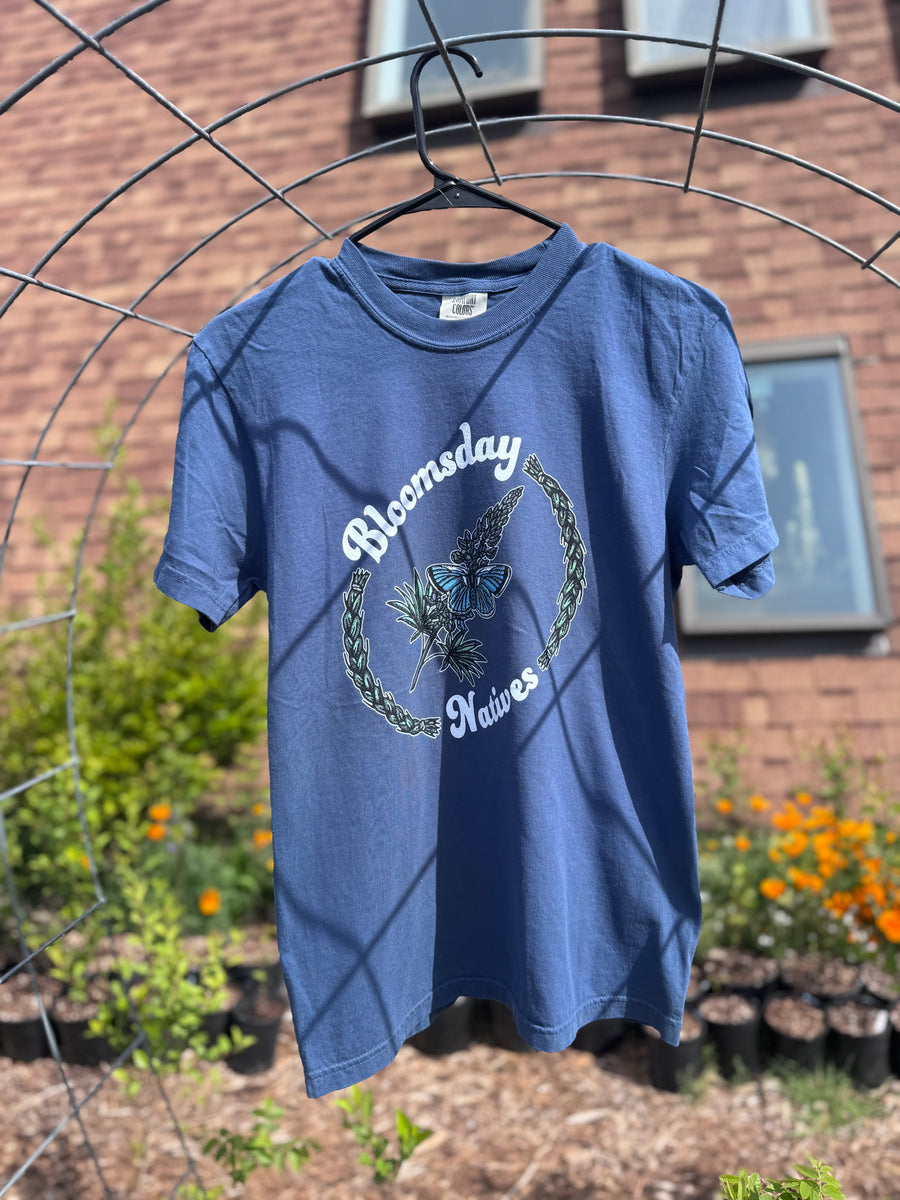Bloomsday Fender's Blue Butterfly Tee - Midnight